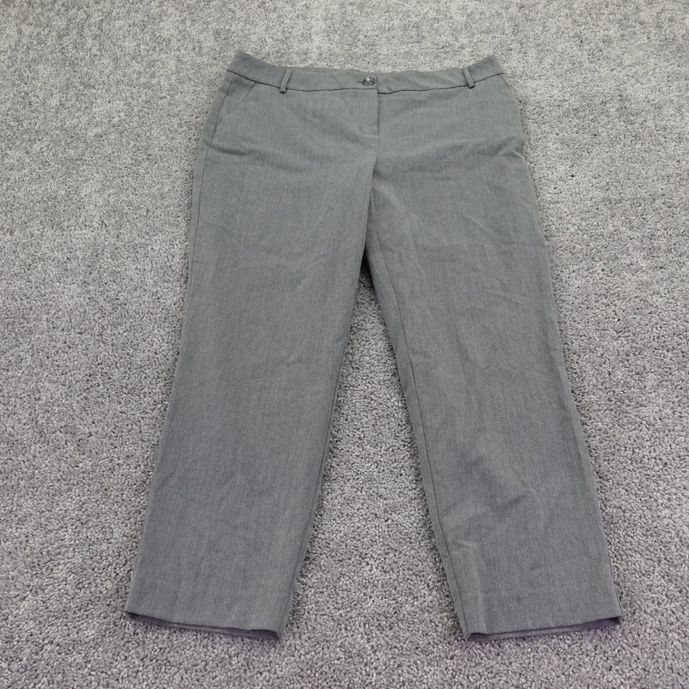 Maurices Dress Pants Womens 15/16 REG Gray Career Casual Straight Leg Trousers